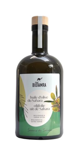Huile d’olive vierge extra du Sahara (Bio) / Olijfolie extra vierge uit de Sahara, Algerije / 500ml